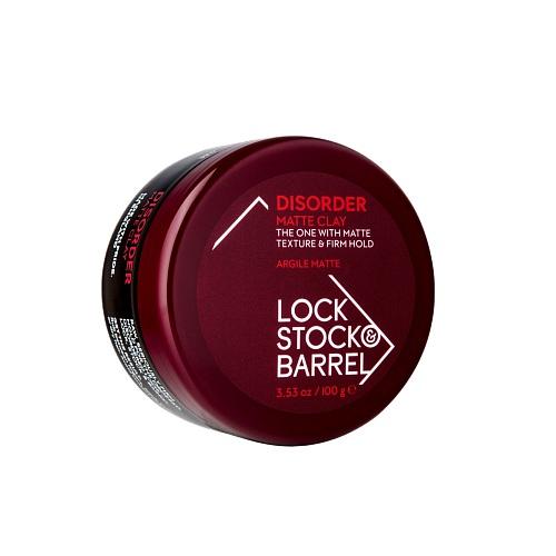 Lock Stock & Barrel Ультраматовая глина для укладки волос, с