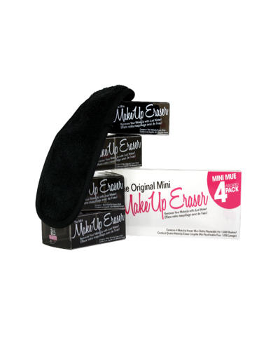 MakeUp Eraser Мини-салфетки для снятия макияжа, черные,  4 ш