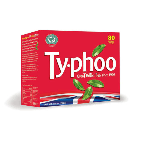 Typhoo Чай черный британский купаж 80 пак 250г (Typhoo, Blac
