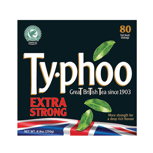 Typhoo Чай черный сильной заварки 80 пак 250г (Typhoo, Black