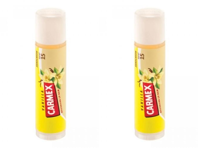 Carmex Набор Бальзам для губ с запахом ванили с защитным фак