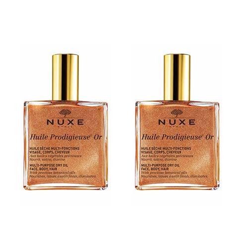 Nuxe Комплект Продижьёз Золотое масло для лица, тела и волос