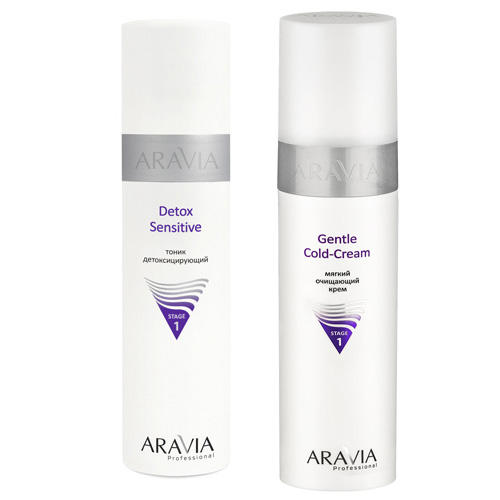 Aravia Professional Комплект Мягкий очищающий крем Gentle Co