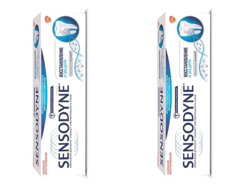 Sensodyne Набор Зубная паста Восстановление и защита, для чу