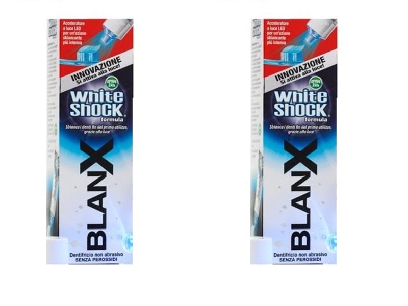 Blanx Набор Зубная паста отбеливающая Вайт шок со светдиодны