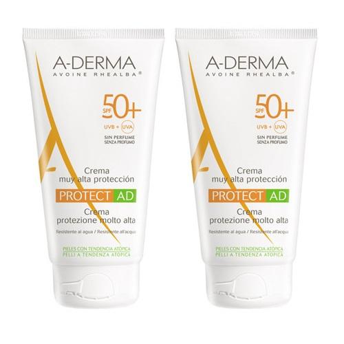 A-Derma Комплект Протект AD Солнцезащитный крем SPF 50+, 2х1