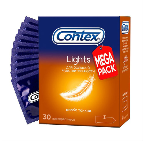 Contex Презервативы Light особо тонкие, №30 (Contex, Презерв