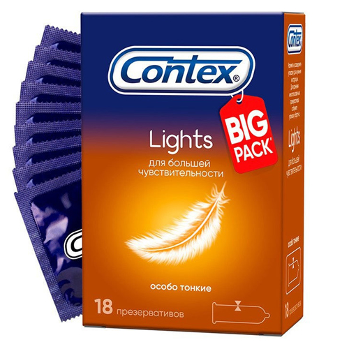 Contex Презервативы Light особо тонкие, №18 (Contex, Презерв
