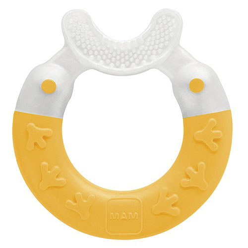 MAM Bite & Brush Прорезыватель для зубов 3+ месяцев Желтый (