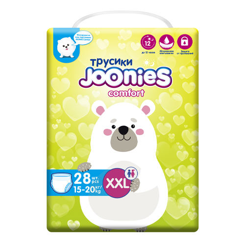 Joonies Подгузники-трусики размер XXL (15-20 кг), 28 шт (Joo