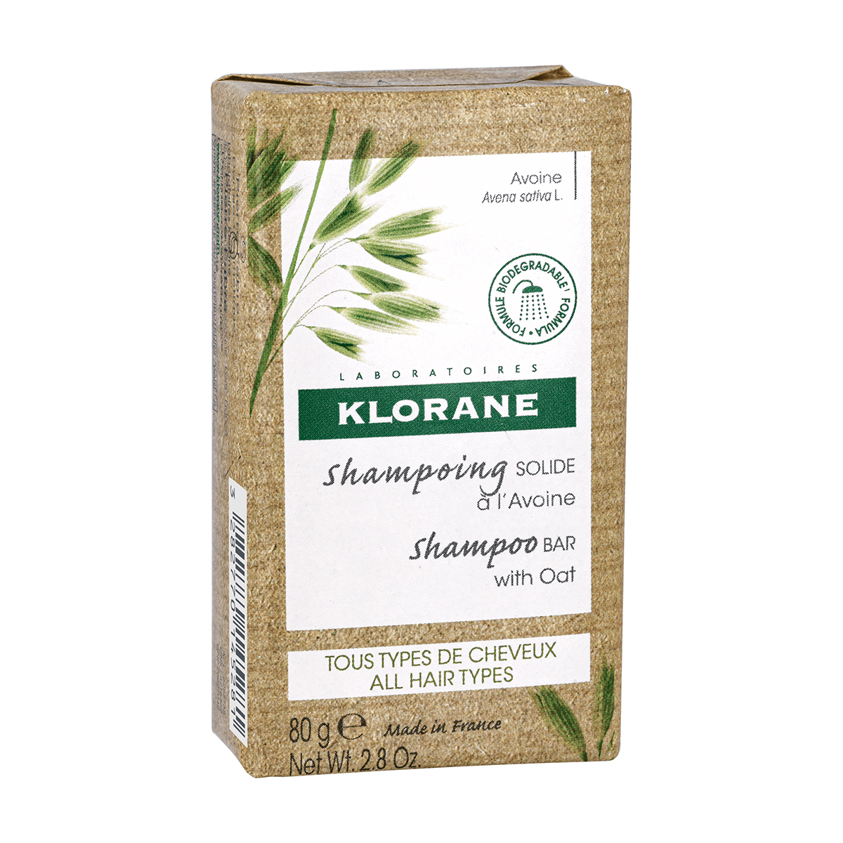 Klorane Брусковый шампунь с молочком овса, 80 г (Klorane, Ul