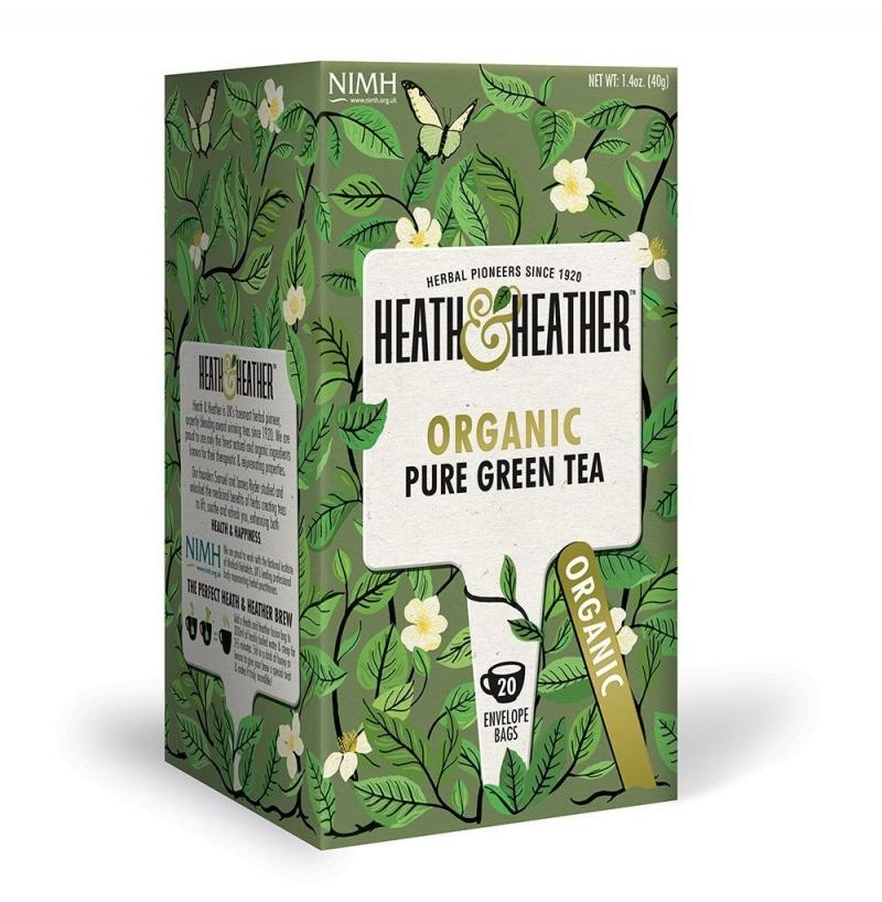 Heath&Heather Чай Зеленый Органик (20 пак. в инд.упак.) (Hea