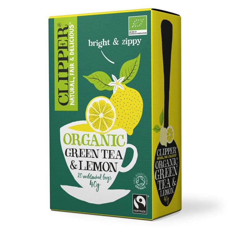 Clipper Зеленый с лимоном Органик (20пак.) (Clipper, Green t