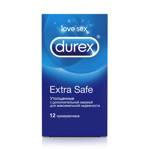 Durex Дюрекс презервативы extra safe №12 (Durex, Презерватив