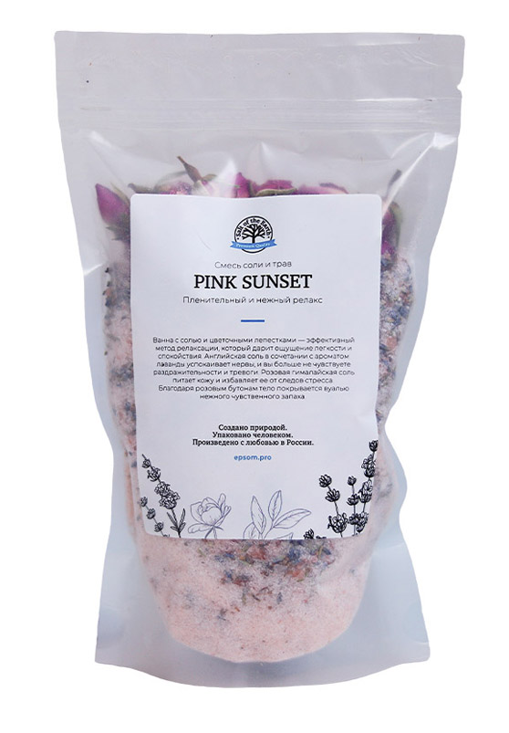 Salt of the Earth Шиммер для ванной Pink Sunset, 400 г (Salt