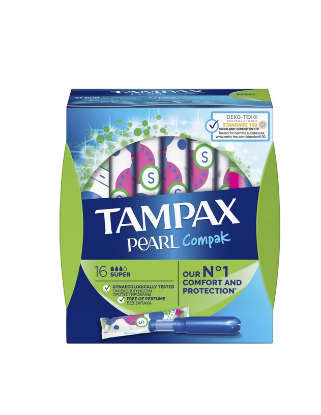 Tampax Женские гигиенические тампоны с аппликатором Pearl Co