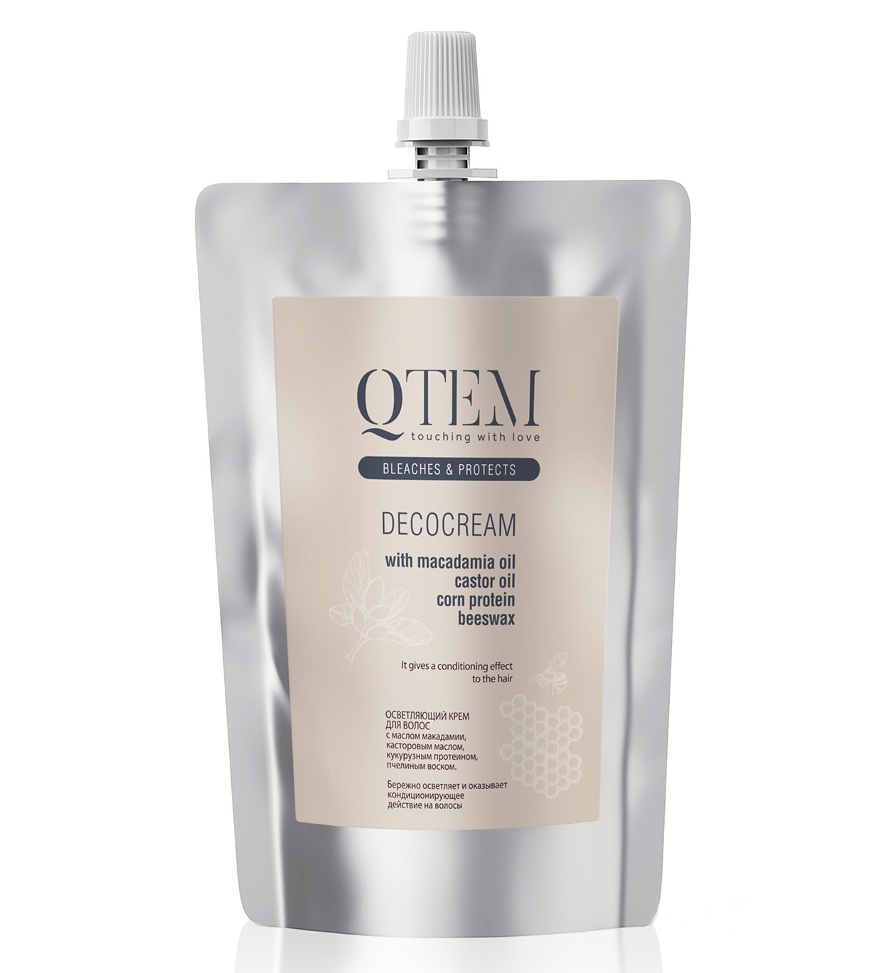 Qtem Осветляющий крем для волос Decocream с маслом макадамии