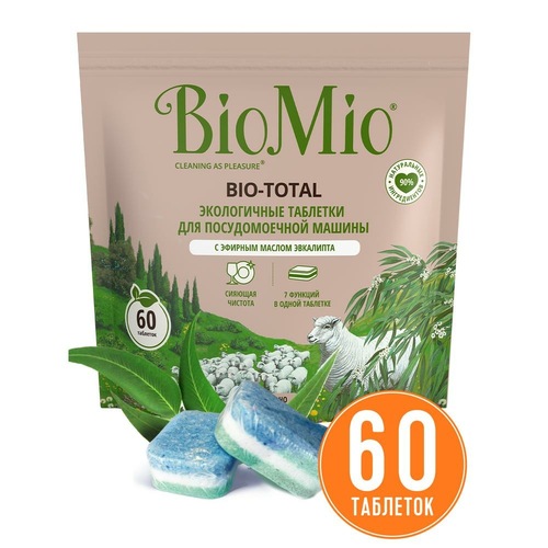 BioMio Экологичные таблетки Bio-Total 7-в-1 с эфирным маслом
