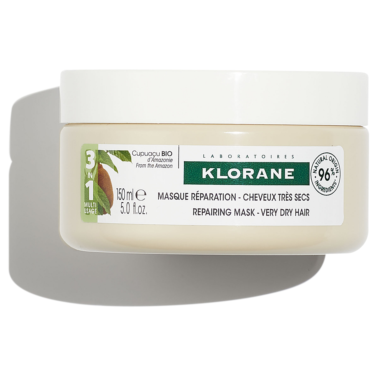 Klorane Восстанавливающая маска для волос 3 в 1 с органиче