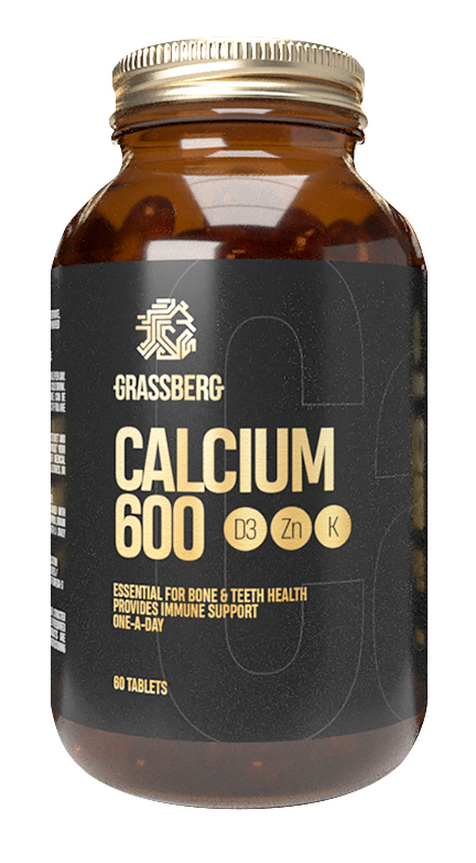 Grassberg Биологически активная добавка к пище Calcium 600 +