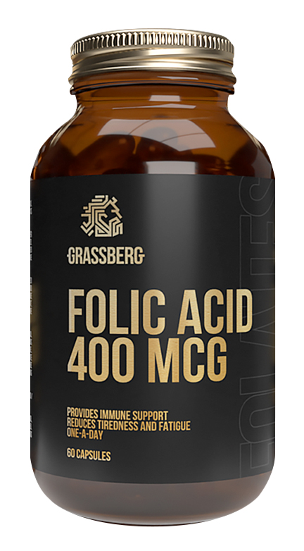 Grassberg Биологически активная добавка к пище Folic Acid 40