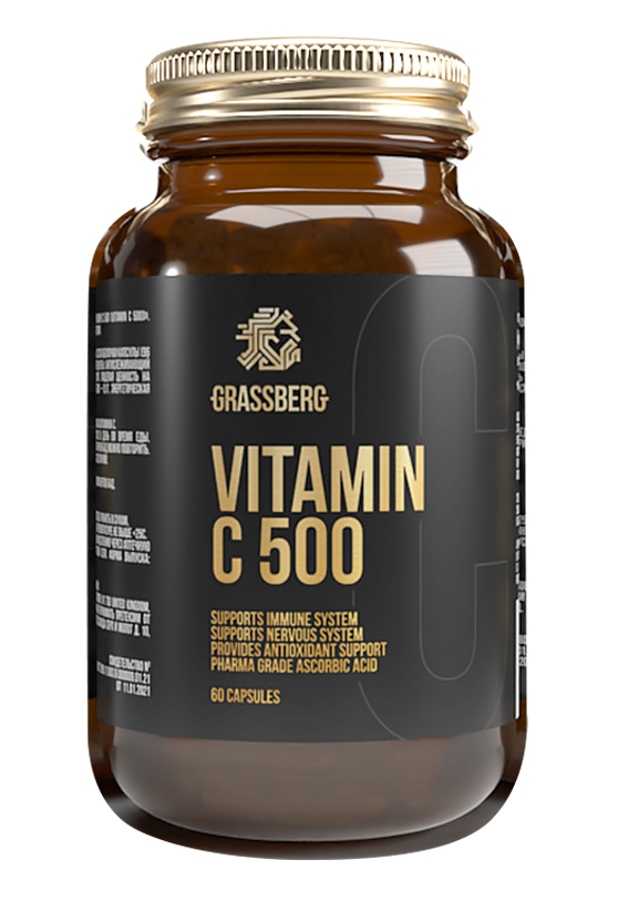 Grassberg Биологически активная добавка к пище Vitamin C 500