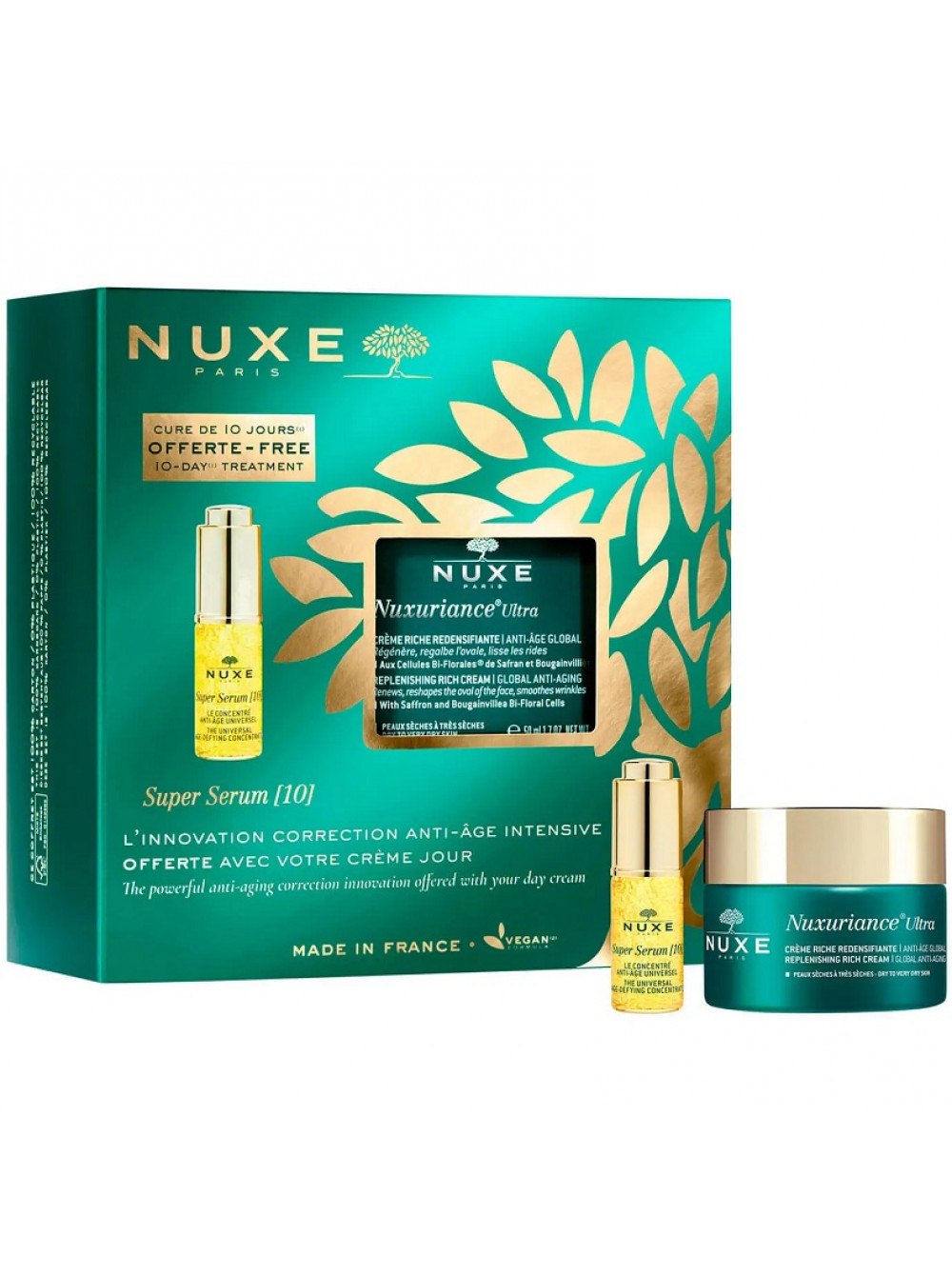 Nuxe Набор: Насыщенный укрепляющий антивозрастной крем для л