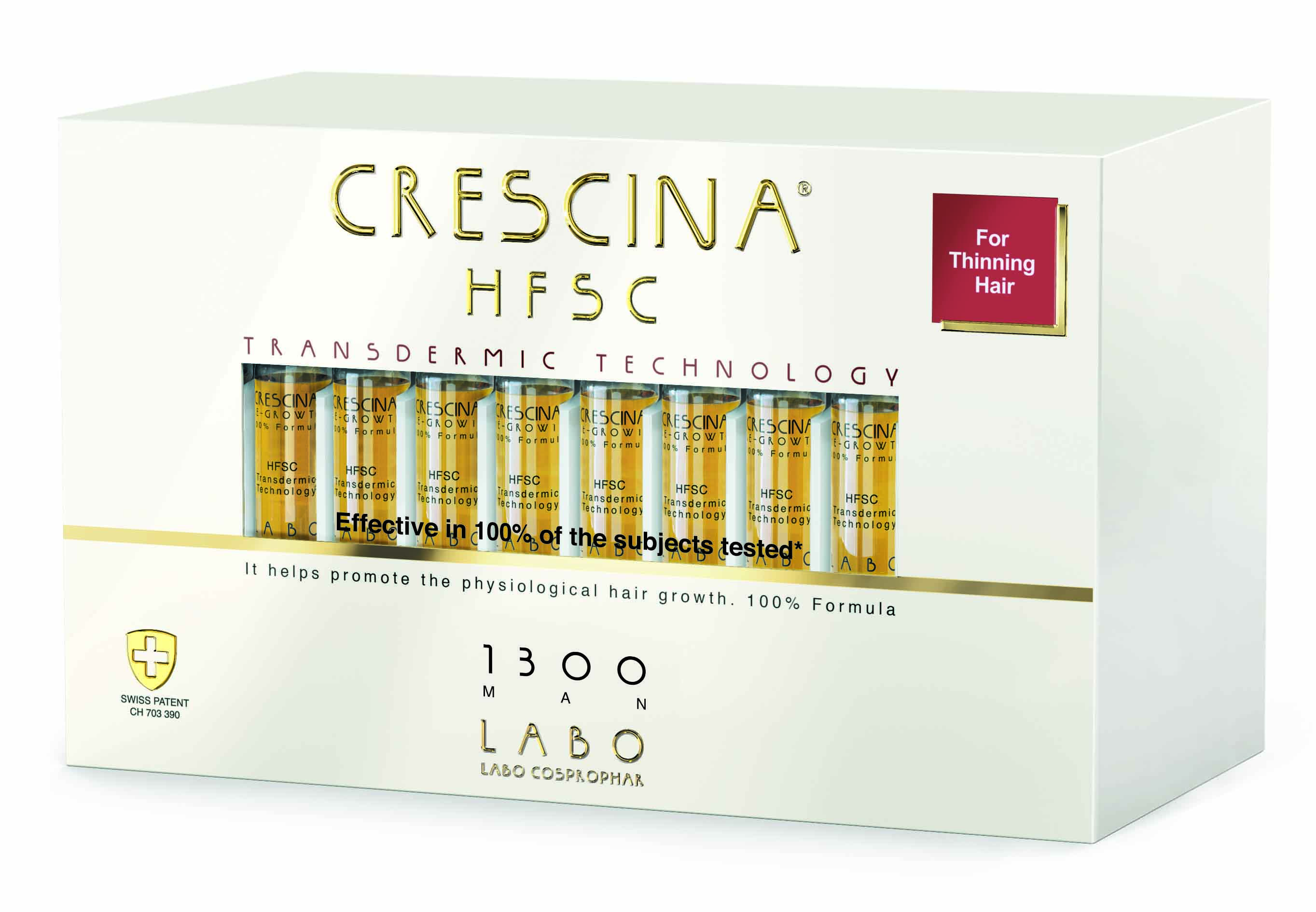 Crescina 1300 Лосьон для возобновления роста волос у мужчин 