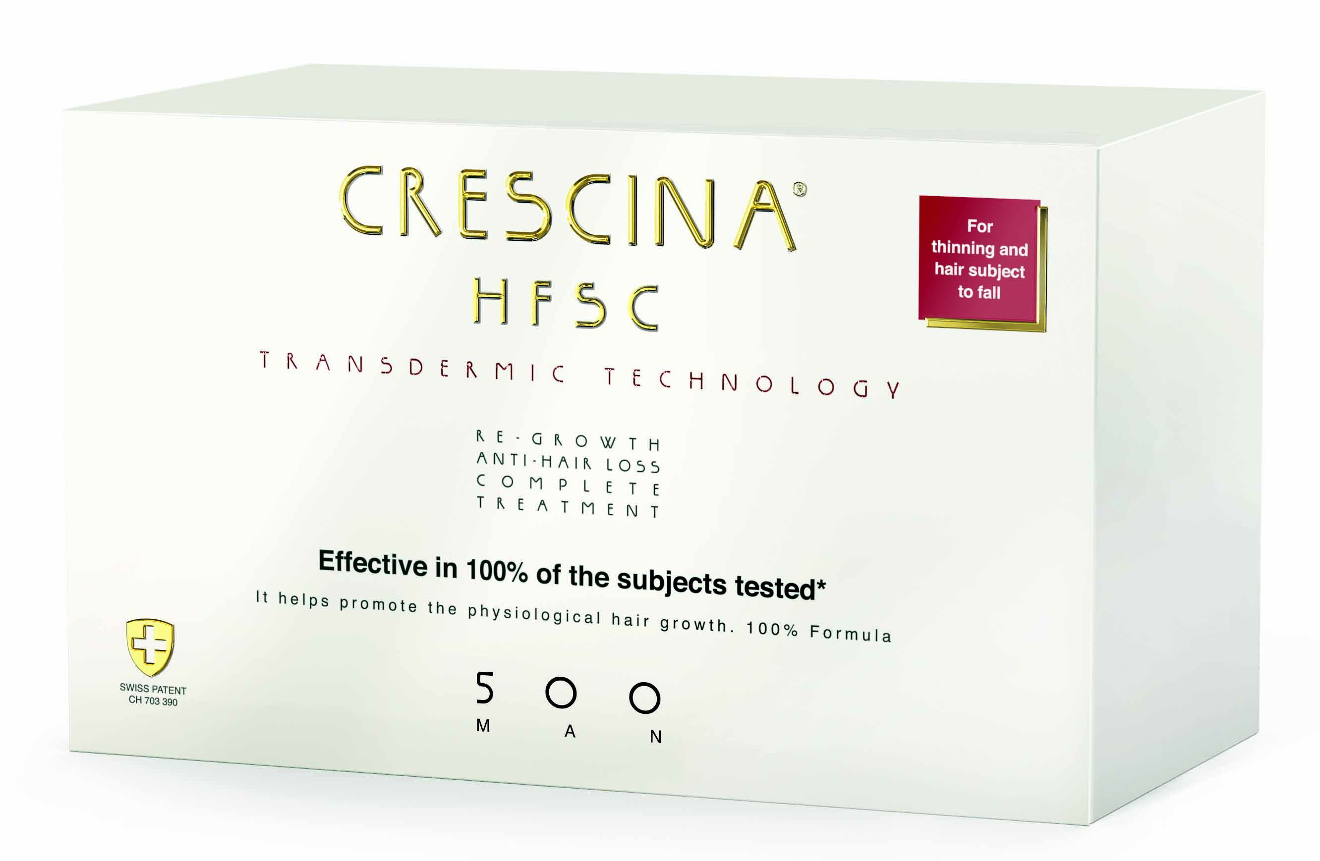 Crescina 500 Комплекс Transdermic для мужчин: лосьон для воз