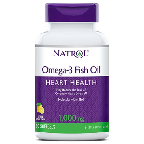 Natrol Рыбий жир омега-3 1000 мг, 90 капсул (Natrol, Омега 3