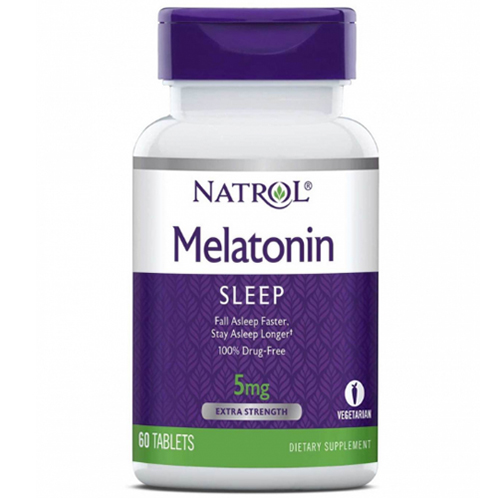 Natrol Мелатонин 5 мг, 60 таблеток (Natrol, Здоровый сон)