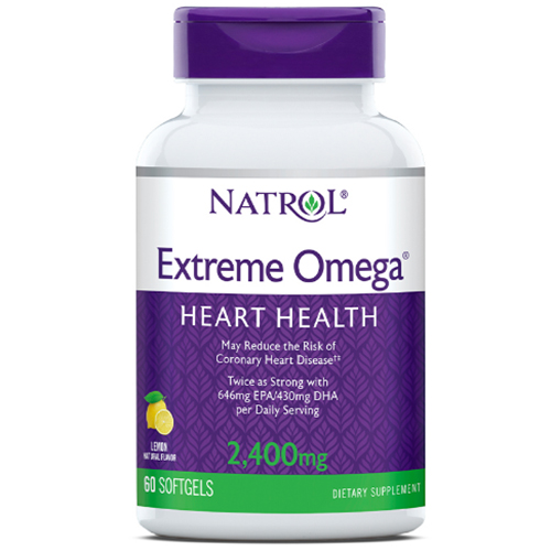 Natrol Омега Extreme со вкусом лимона 2400 мг, 60 капсул (Na