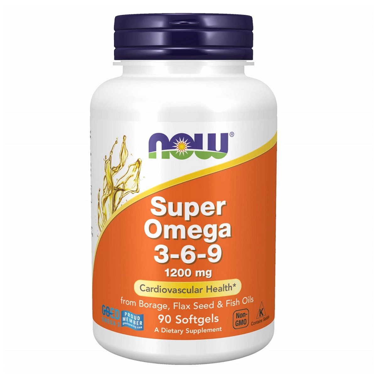 Now Foods Супер омега-3-6-9 1200 мг, 90 капсул 1700 мг (Now 