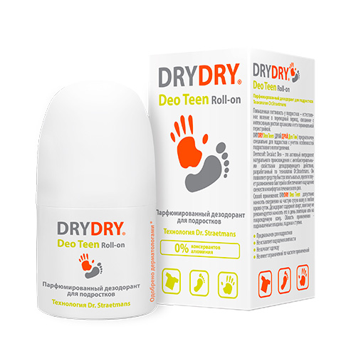 Dry Dry Парфюмированный дезодорант для подростков, 50 мл (Dr