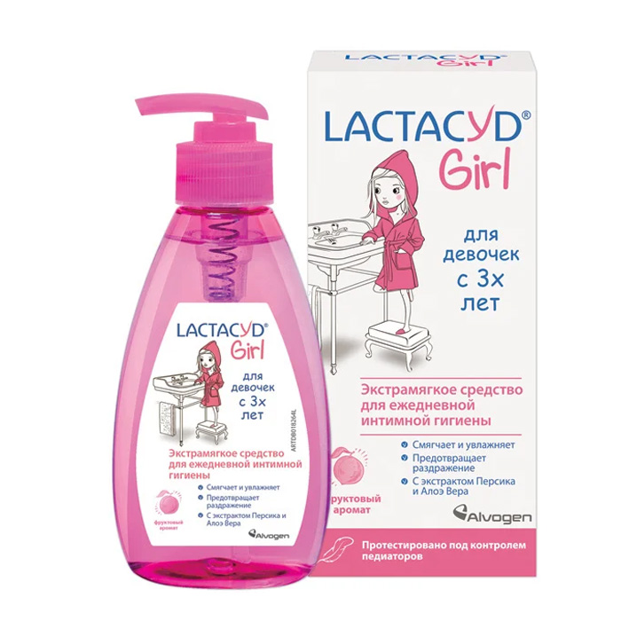 Lactacyd Гель для интимной гигиены для девочек с 3х лет, 200