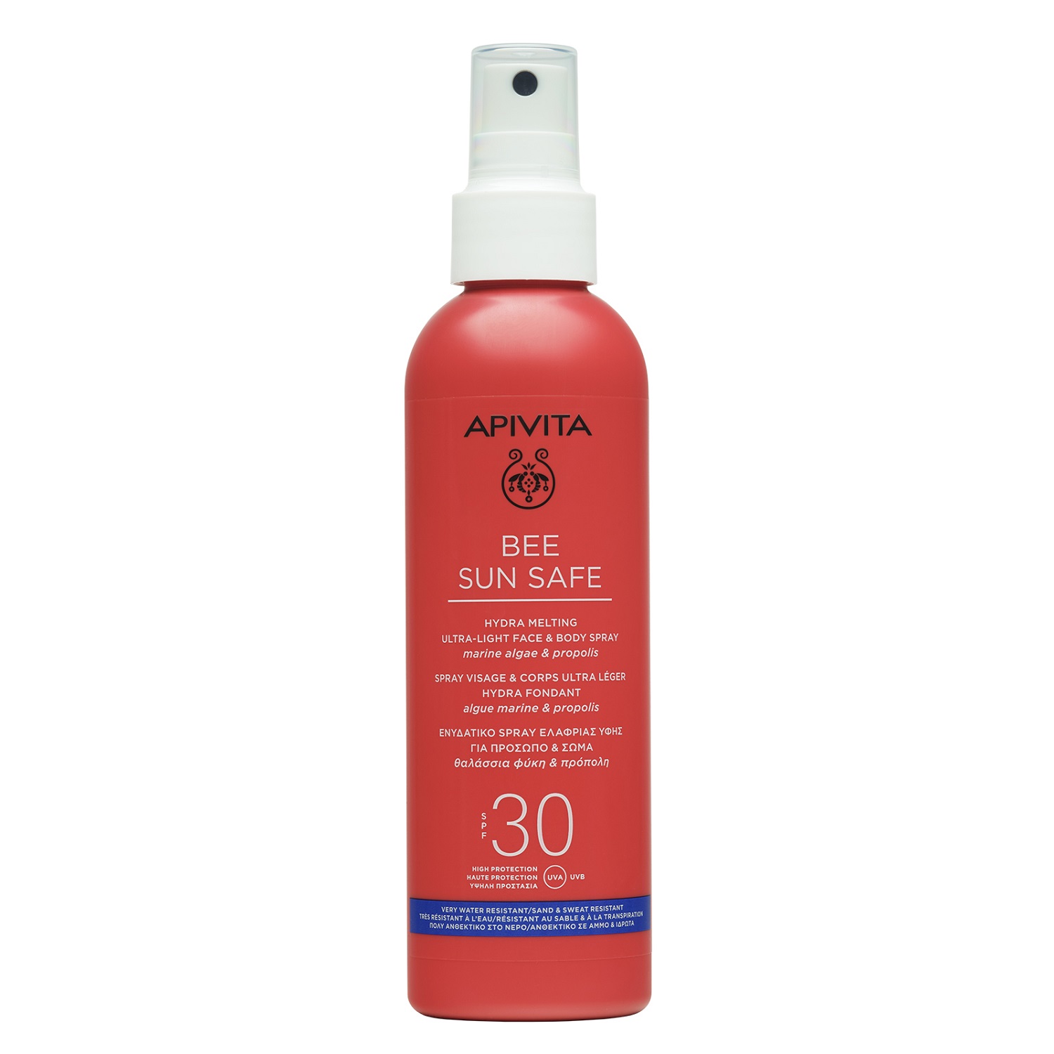 Apivita Солнцезащитный тающий ультра-легкий спрей для лица и