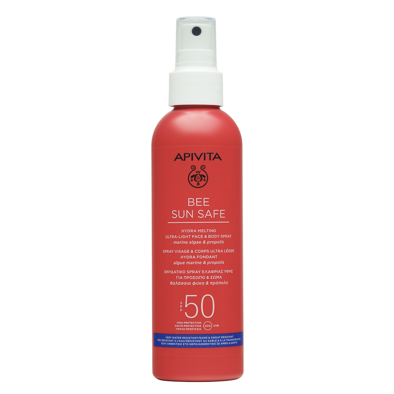 Apivita Солнцезащитный тающий ультра-легкий спрей для лица и