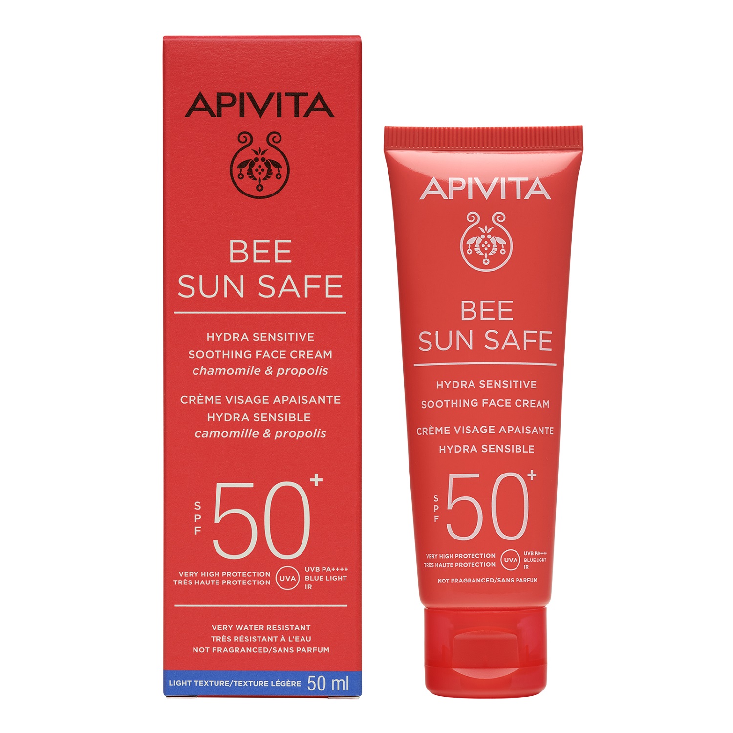 Apivita Солнцезащитный успокаивающий крем для чувствительной