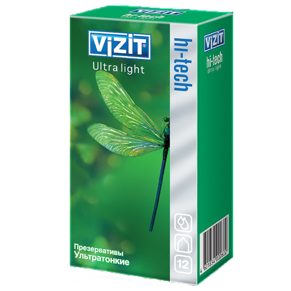 Vizit Презервативы №12 Hi-tech Ultra light, 12 шт (Vizit, Пр