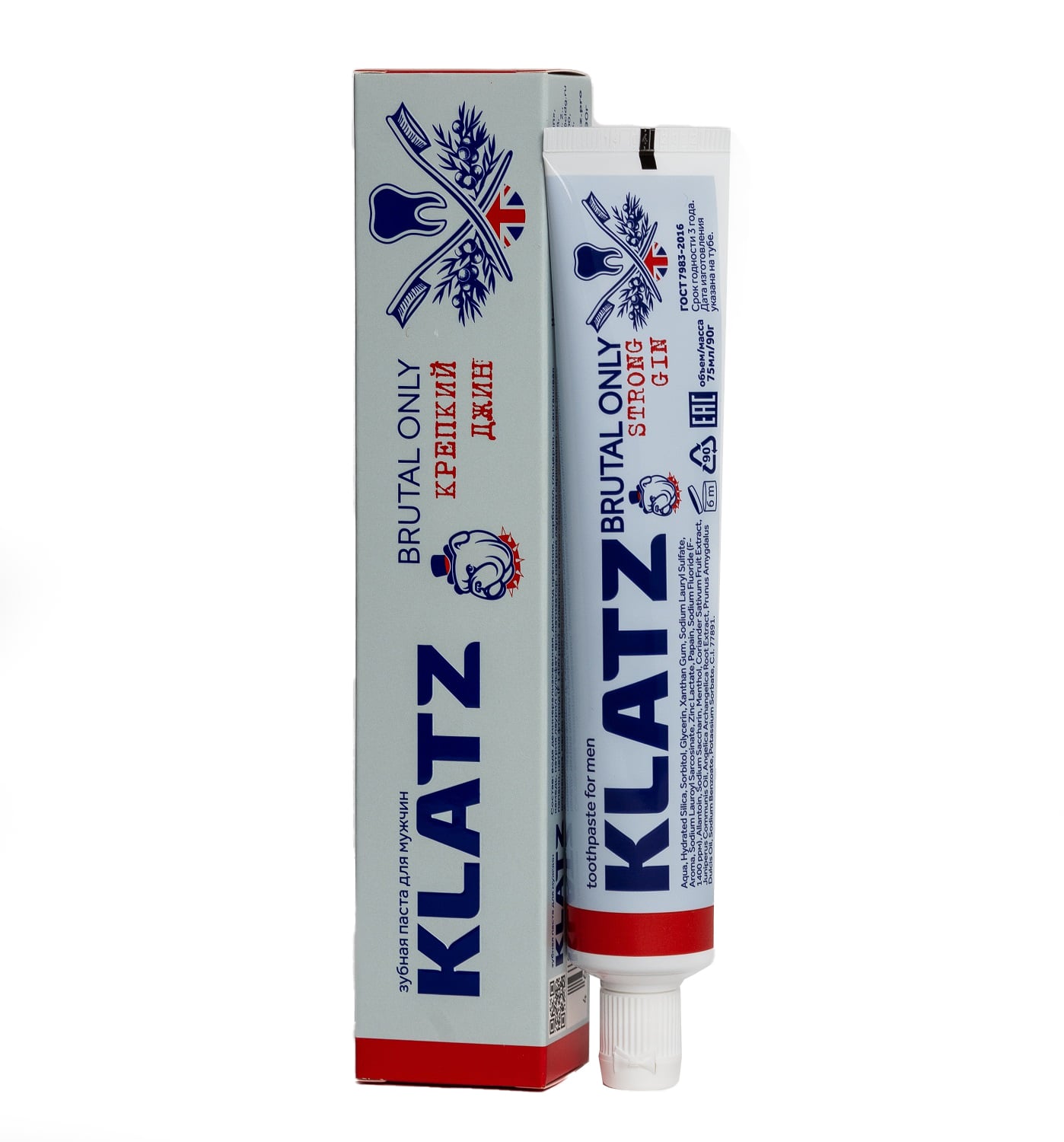 Klatz Зубная паста для мужчин Крепкий джин, 75 мл (Klatz, 