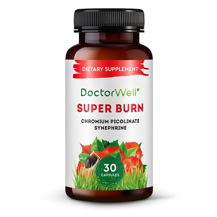 DoctorWell Комплекс для похудения Super Burn, 30 капсул (Doc