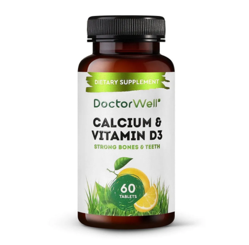 DoctorWell Витаминный комплекс Calcium + D3, 60 таблеток (Do