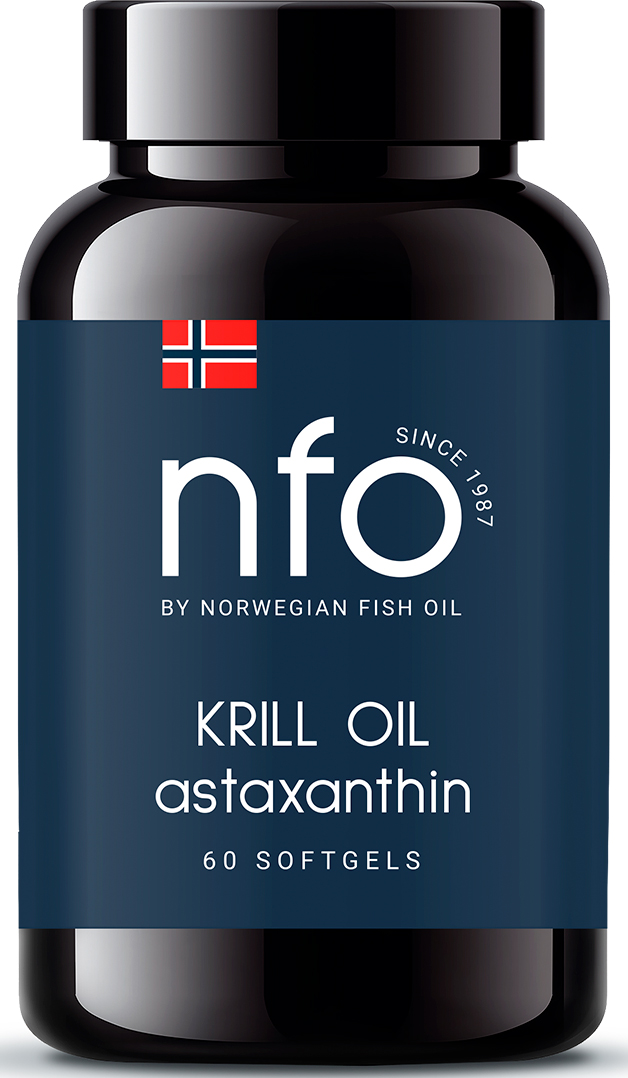 Norwegian Fish Oil Комплекс Омега-3 и астаксантина, 60 капсу