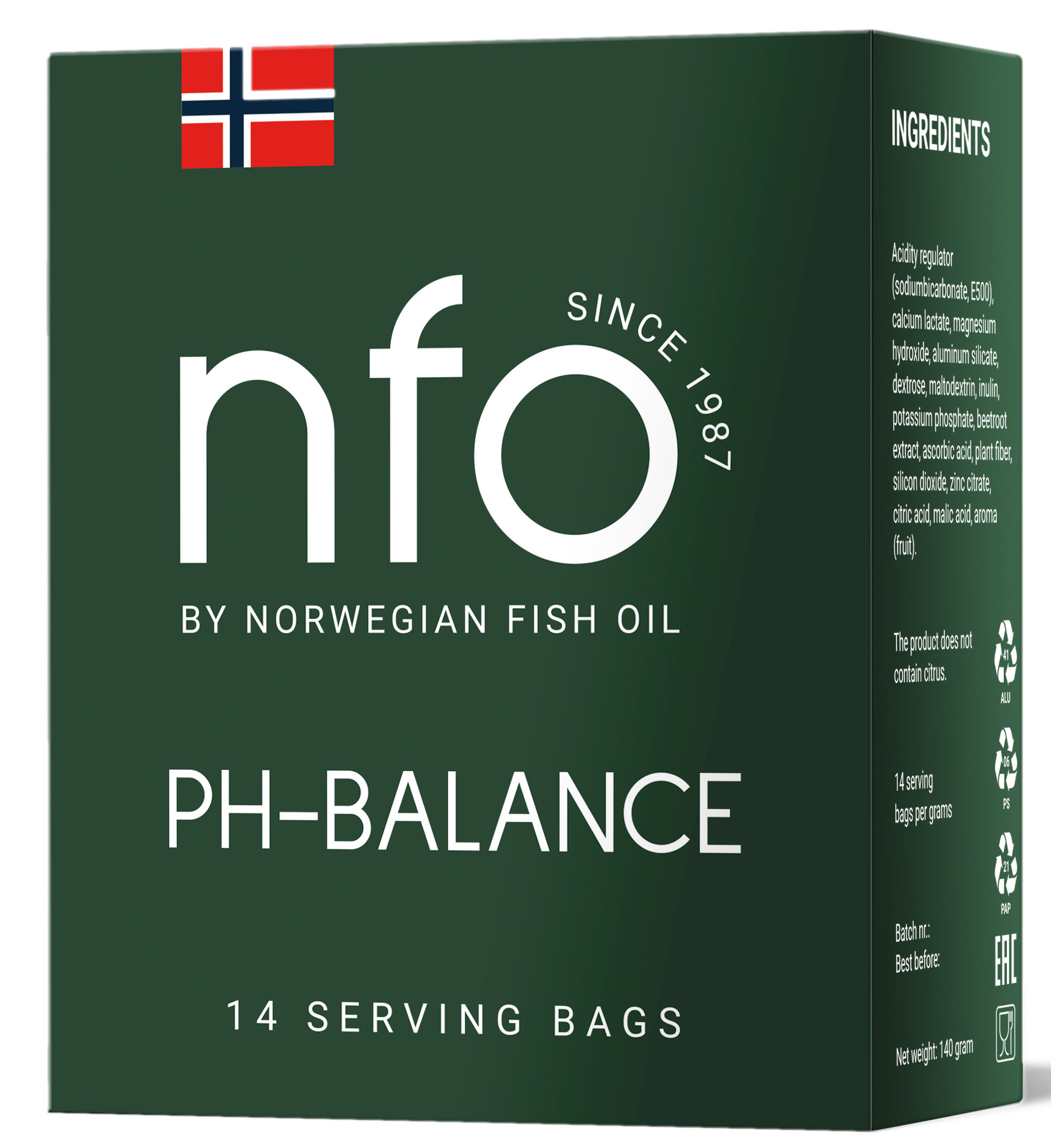 Norwegian Fish Oil Антипохмельное средство PH balance, 14 х 