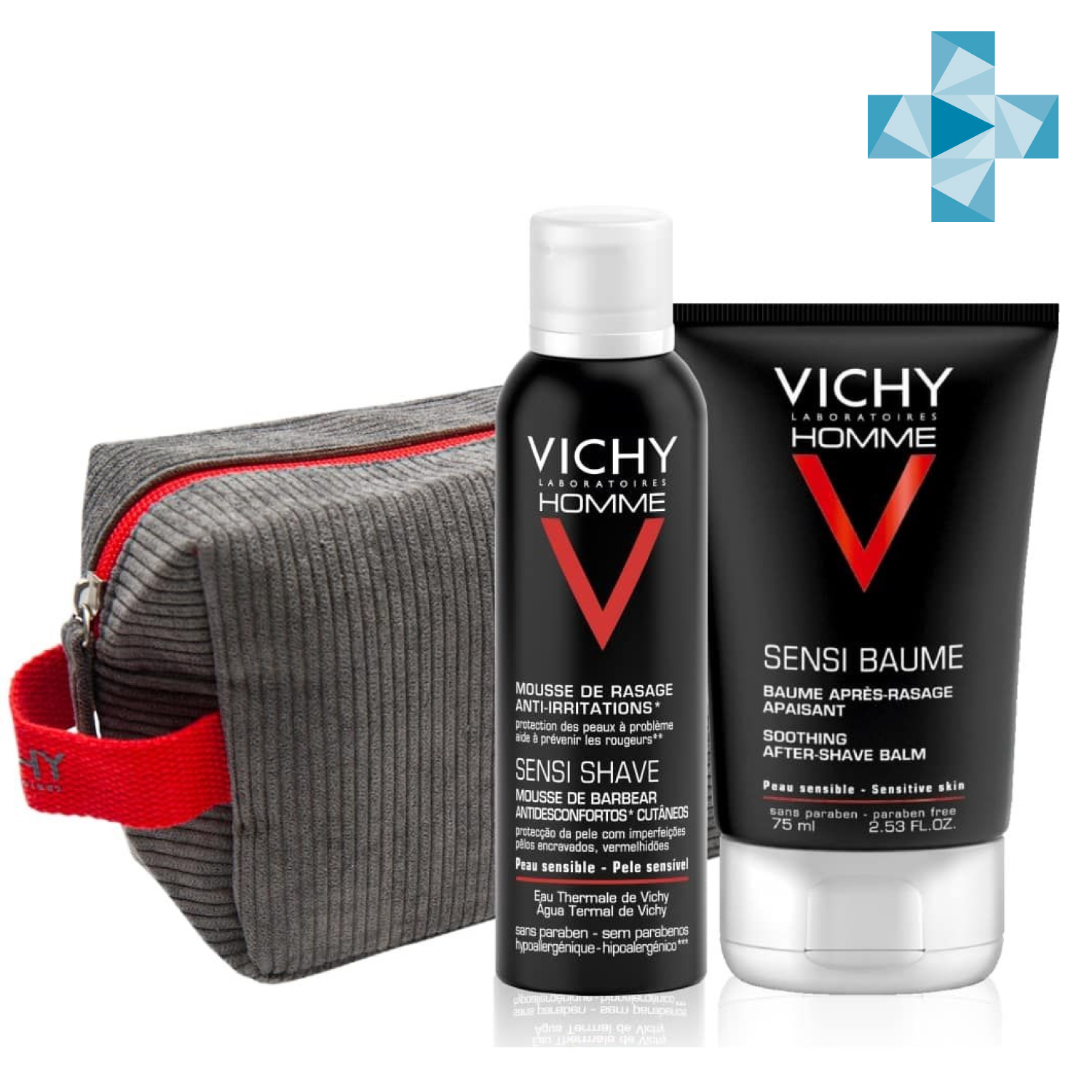 Vichy Базовый набор для бритья (пена для бритья 200 мл + бал