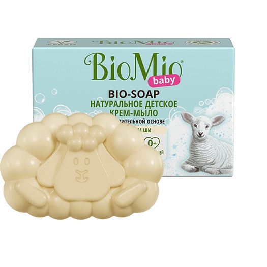 BioMio Натуральное детское крем-мыло с маслом ши, 90 г (BioM