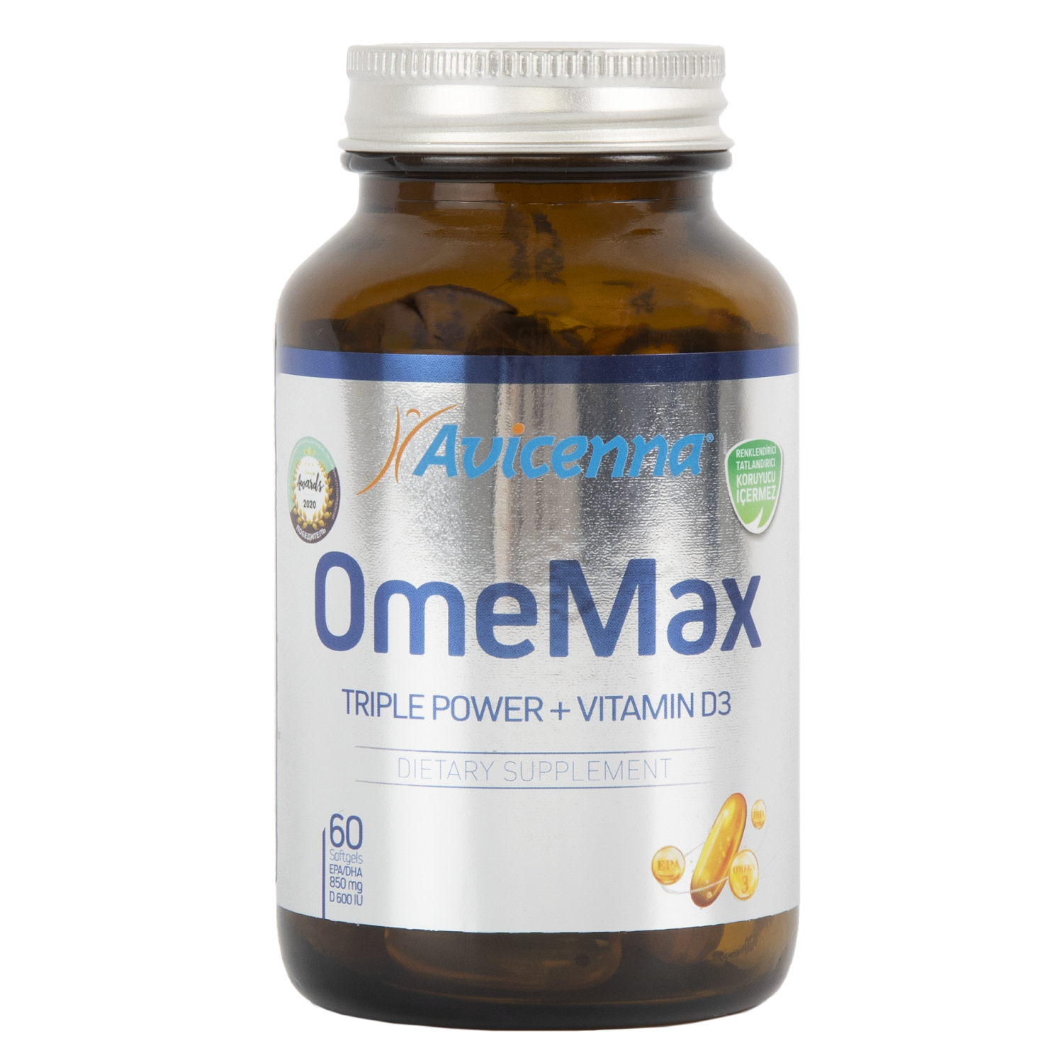 Avicenna Комплекс OmeMax с витамином D3, 60 капсул (Avicenna