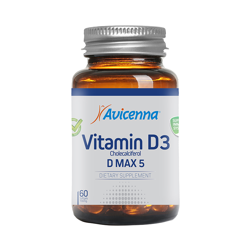 Avicenna Витамин D3 Max 5, 60 капсул (Avicenna, Витамины и м
