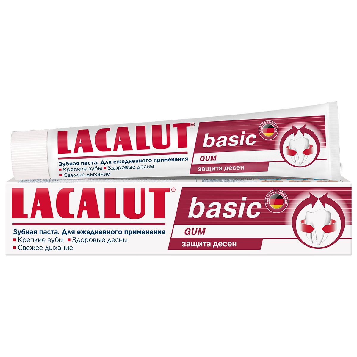 Lacalut Зубная паста Basic Gum для защиты десен, 75 мл (Laca