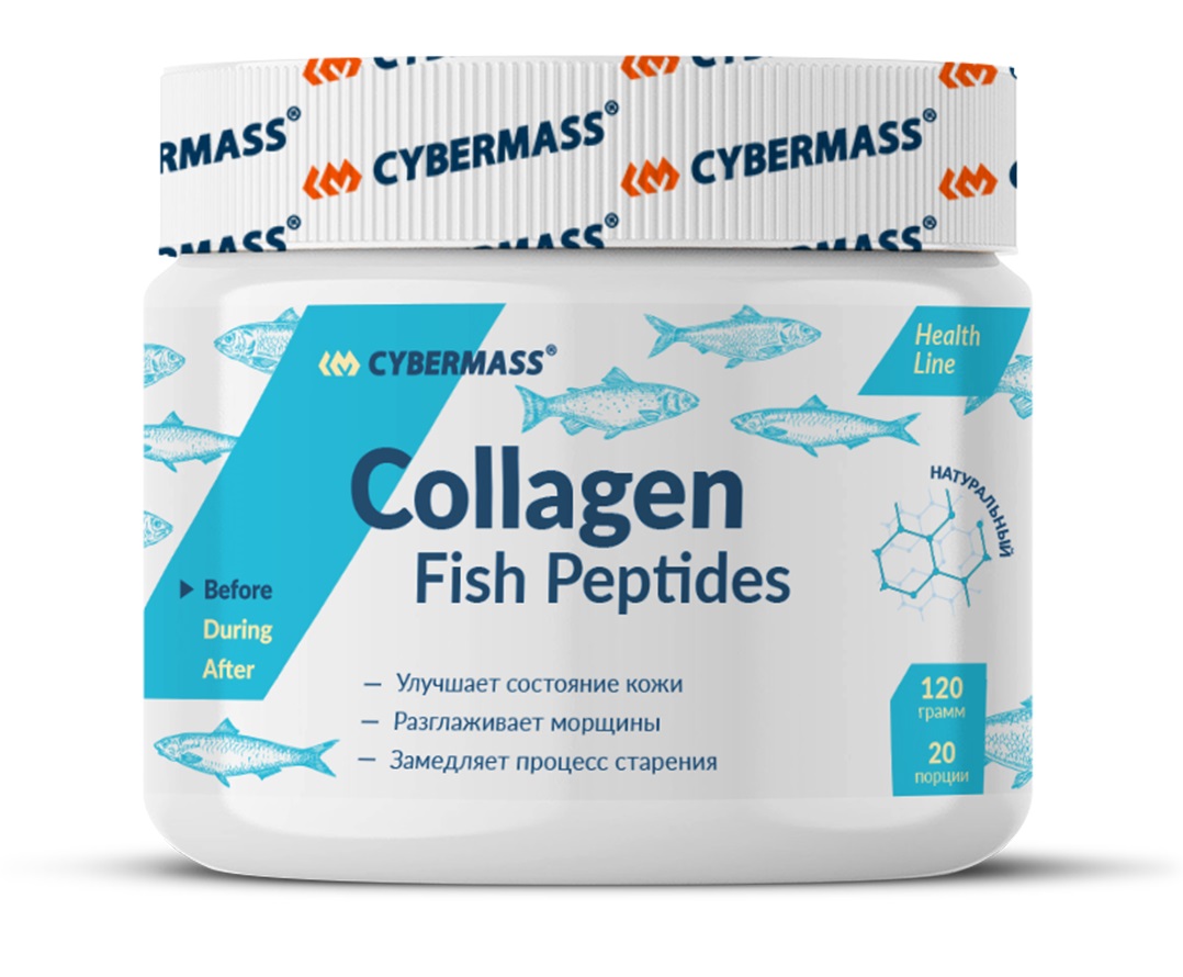 CyberMass Пищевая добавка Collagen Fish Peptides, 120 г (Cyb